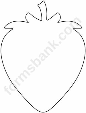Клубника трафарет