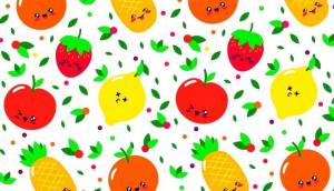 Трафареты фруктов и ягод