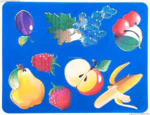 Трафарет пластиковый ЦВЕТИК Фрукты и ягоды, 15,5*20см 37₽