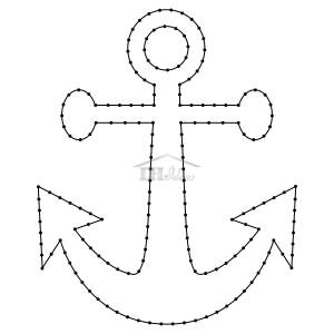 Шаблон якоря для вырезания