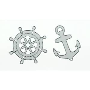 Металлические пресс-формы штурвал якорь узор Скрапбукинг «сделай сам» океанская карта поставка резчик трафарет клип-арт бумага декоративная форма