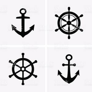 Штурвал трафарет