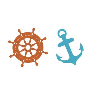 Металлические пресс-формы штурвал якорь узор Скрапбукинг «сделай сам» океанская карта поставка резчик трафарет клип-арт бумага декоративная форма