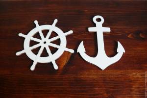 Штурвал трафарет