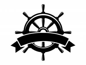 Штурвал трафарет