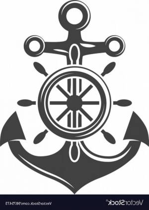 Штурвал трафарет