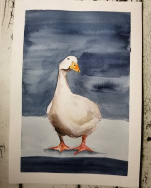 Мультяшный гусь