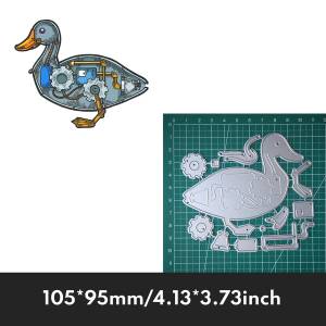 Металлические штампы для рукоделия с роботизированной рыбой, трафареты для изготовления открыток, сделай сам, ручной Скрапбукинг, новые тисненые штампы 2023