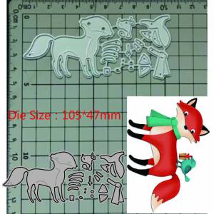 Новинка 2023, металлические Вырубные штампы, украшение в виде лисы и птицы, «сделай сам», для скрапбукинга, бумаги, рукоделия, ножа, форма, лезвие, перфоратор, трафареты, штампы