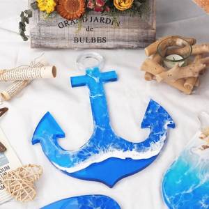 Сконовые формы для забрасывания якоря, инструменты для изготовления ювелирных изделий «сделай сам», поднос из смолы, подставка под столешницу для серий океана, украшение ручной работы из УФ эпоксидной смолы