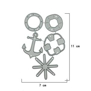 Различные якоря плавательное кольцо шаблон металлические режущие штампы Скрапбукинг морские инструменты клип резка форма «сделай сам» Дневник Книга украшение
