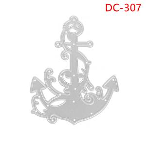 Металлические режущие штампы в виде слона, бабочки, гольяна, якоря для рукоделия