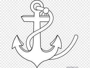 Рисунок якоря, якорь, белый, текст, рука png