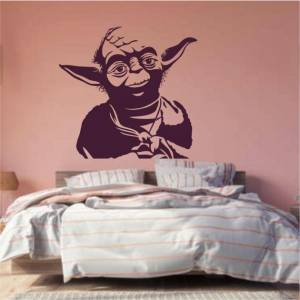 Трафарет для покраски Йода, одноразовый из самоклеящейся пленки 115 х 120 см