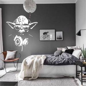 Трафарет для покраски Йода-2, одноразовый из самоклеящейся пленки 110 х 95 см