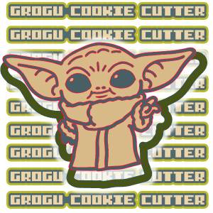 Файл STL ВЫРЕЗАТЕЛЬ ДЛЯ ПЕЧЕНЬЯ GROGU