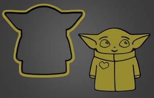 Файл STL РЕЗАК ДЛЯ МАЛЫША ЙОДЫ ・Шаблон для 3D-печати для загрузки・Cults