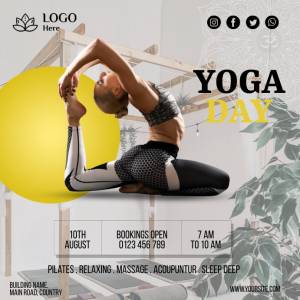 Шаблон Fitness Class Yoga