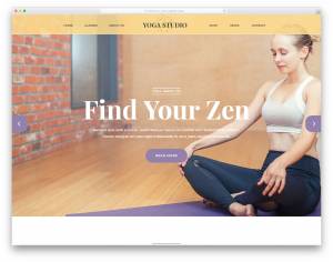 Yoga Studio незаменимый шаблон сайта для студии йоги