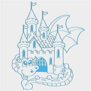 Трафарет Сказочный замок