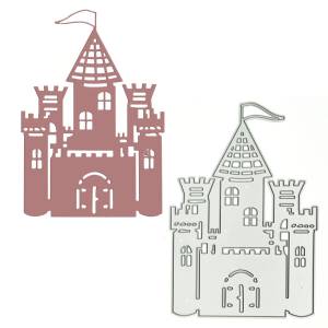 Шаблон замка, металлическая режущая деталь, «сделай сам», спасибо, карточка, зажим для бумаги, альбом, украшение, перфоратор, трафарет