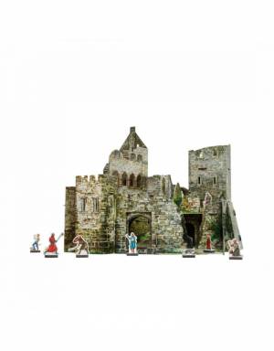 Сборная модель из картона Средневековый город Руины замка УБ-479