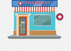 шаблон фасада магазина pamacy современный простой эскиз, png