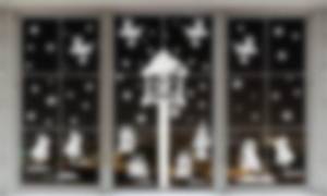 Красивые трафареты на окна к Новому году 2019 для вырезания