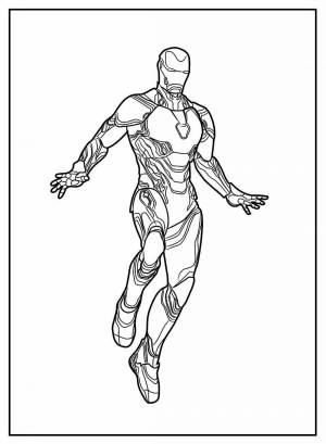 Раскраски Железный человек 50 марк