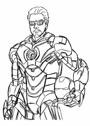 Раскраски Железный человек в хорошем качестве