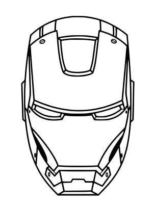 Раскраски Маска железного человека