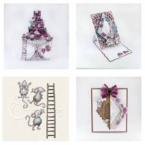 Мышь, подъем, лестница, металлические Вырубные штампы, трафареты для украшения, металлический штамп для «сделай сам», скрапбукинг, скрапбукинг, новые штампы