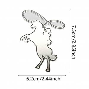 Металлические штампы для резки лошади, DIY ремесло, шаблон для тиснения из углеродистой стали, трафарет для скрапбукинга, форма для высечки карт