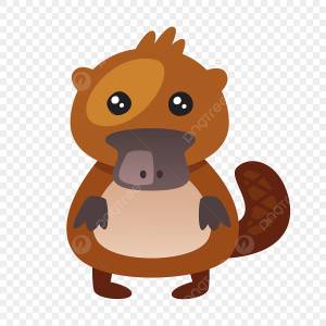 мультфильм утконос PNG , когти, коричневый, черный PNG картинки и пнг рисунок для й загрузки