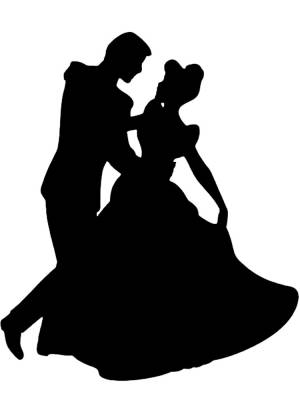 Трафареты Золушки для вырезания из бумаги