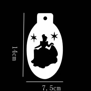 Трафарет для аквагрима Золушка 8*13