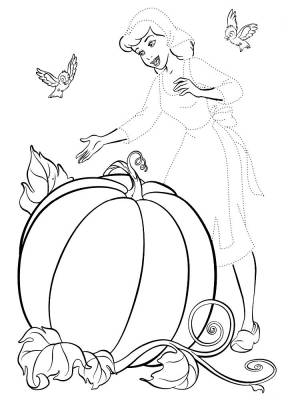 Раскраска Золушка