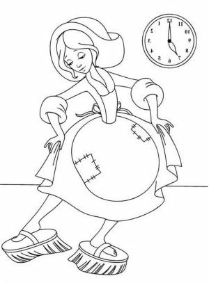 Раскраски сказка Золушка