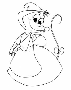 Раскраски золушка кот