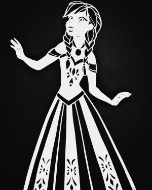 Вытынанки Золушка на Новый год 2024