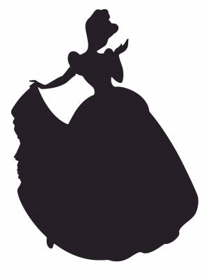 Трафареты на окна золушка