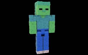 Файл STL Minecraft Зомби