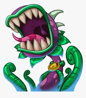 Арты зомби против растений зубастик