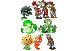 картинку на торт Plants Vs Zombies