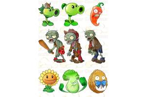 картинку на торт Plants Vs Zombies