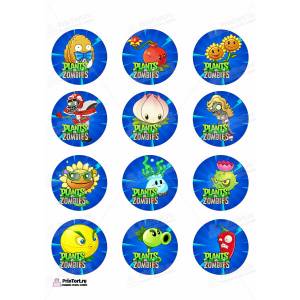 Картинки для торта Растения против зомби