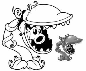 Раскраски Зомби против 2