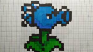 Как нарисовать горохострел по клеточкам