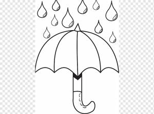 Книжка-раскраска Зонт, Шаблон зонта для печати, угол, белый, ребенок png