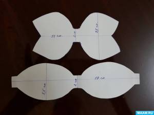 Мастер-класс по изготовлению ёлочных украшений из глиттерного фоамирана «Новогодние бантики»